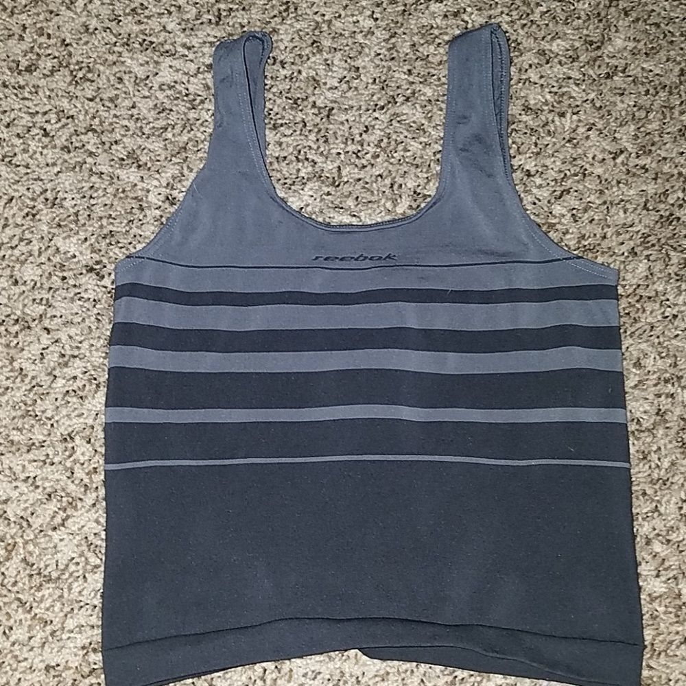 Reebok Dark Gray Sports Bra Women’s Small – Workout Activewear Top